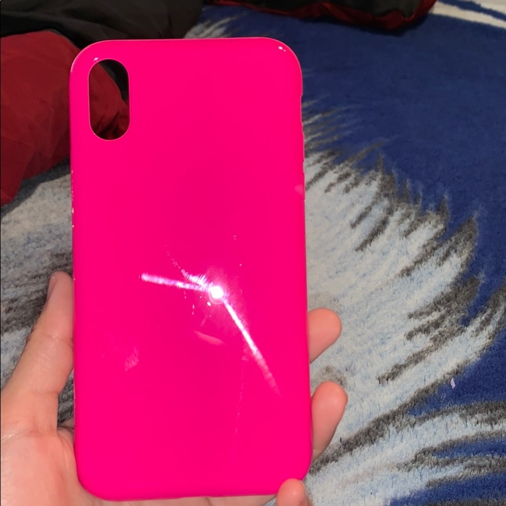 iPhone XR hot pink case